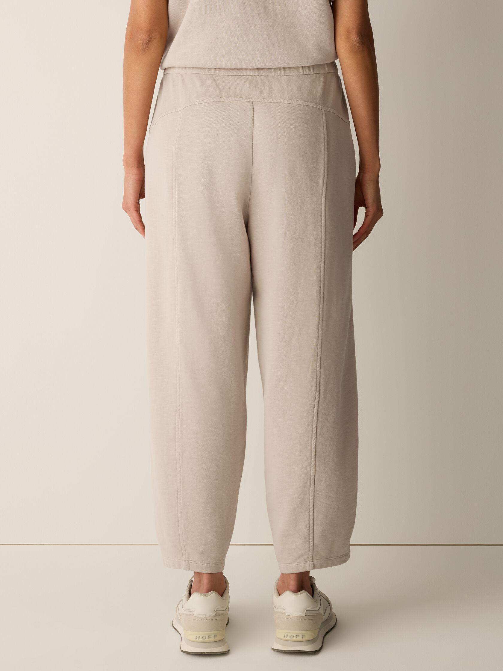 Garment-Dyed Organic Cotton Terry Lantern Pant