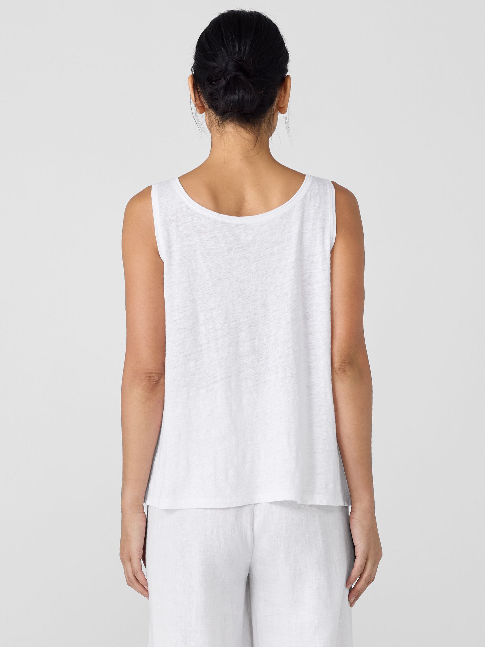 Organic Linen Jersey Scoop Neck Tank