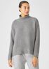 Recycled Cashmere Wool Funnel Neck Top