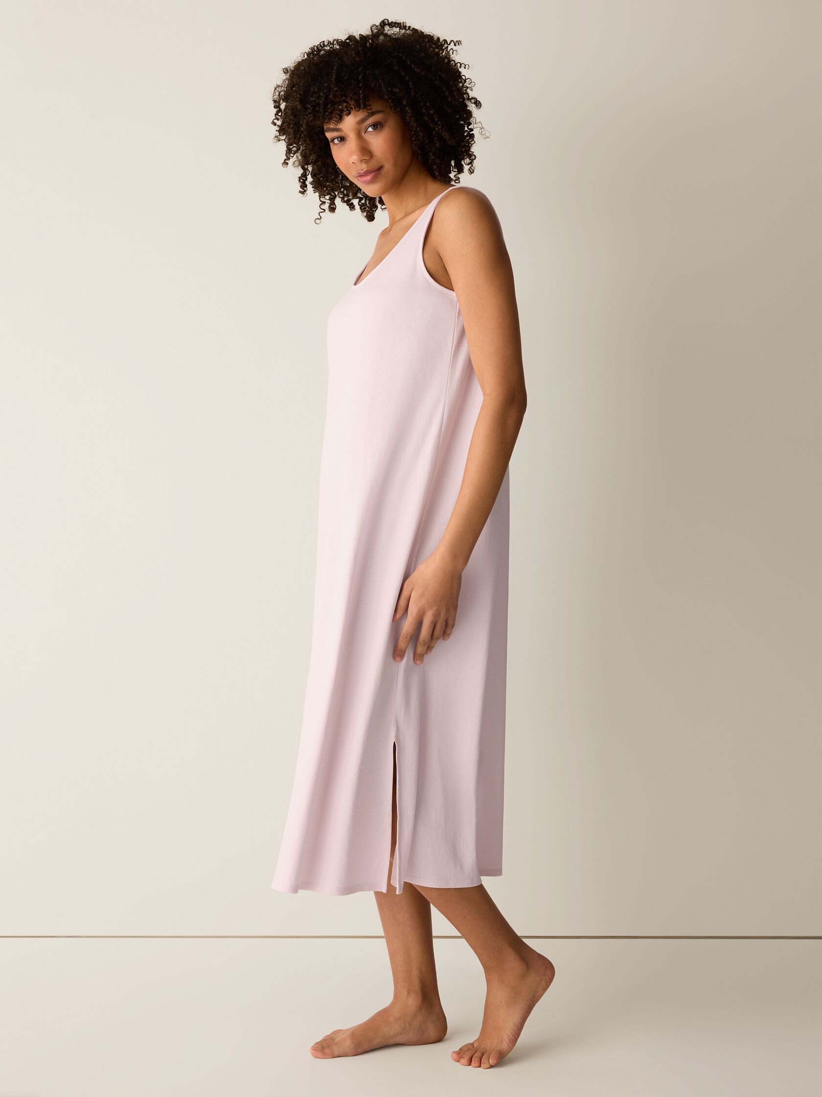 Organic Cotton Interlock Tank Sleep Dress