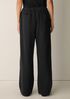 Slubby Organic Cotton Linen Full-Length Straight Pant