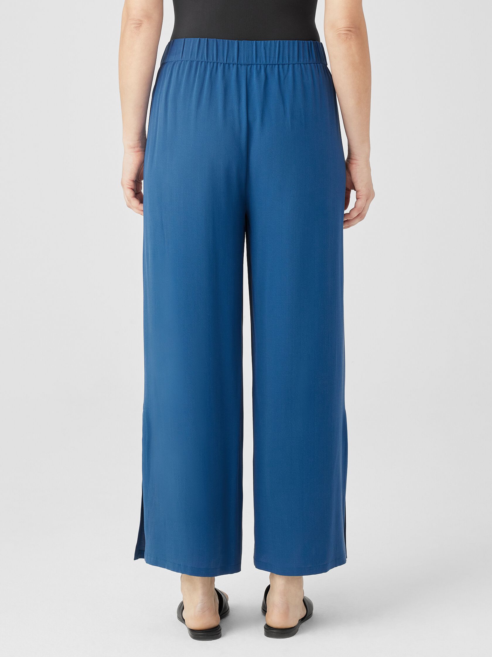 Silk Georgette Crepe Pant with Slits