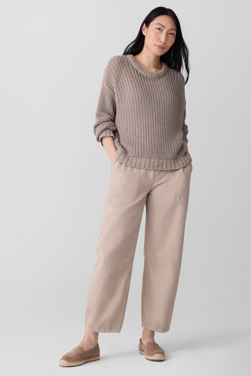 Peruvian Organic Cotton Cord Crew Neck Top Peruvian Organic Cotton Cord Crew Neck Top