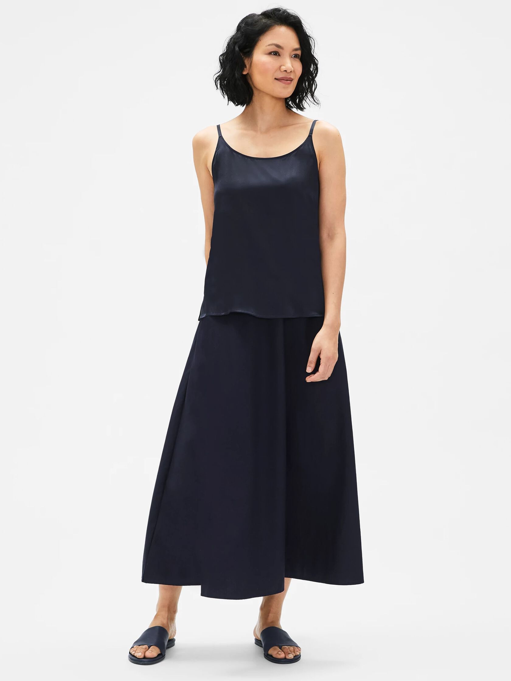 Stretch Silk Charmeuse Cami