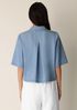 Lightweight Organic Cotton Denim Elbow-Sleeve Shirt