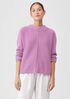 Cotton and Recycled Cashmere Mock Neck Top