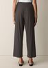Textured Stretch Rib Wide-Leg Pant