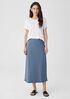 Organic Cotton French Terry A-Line Skirt