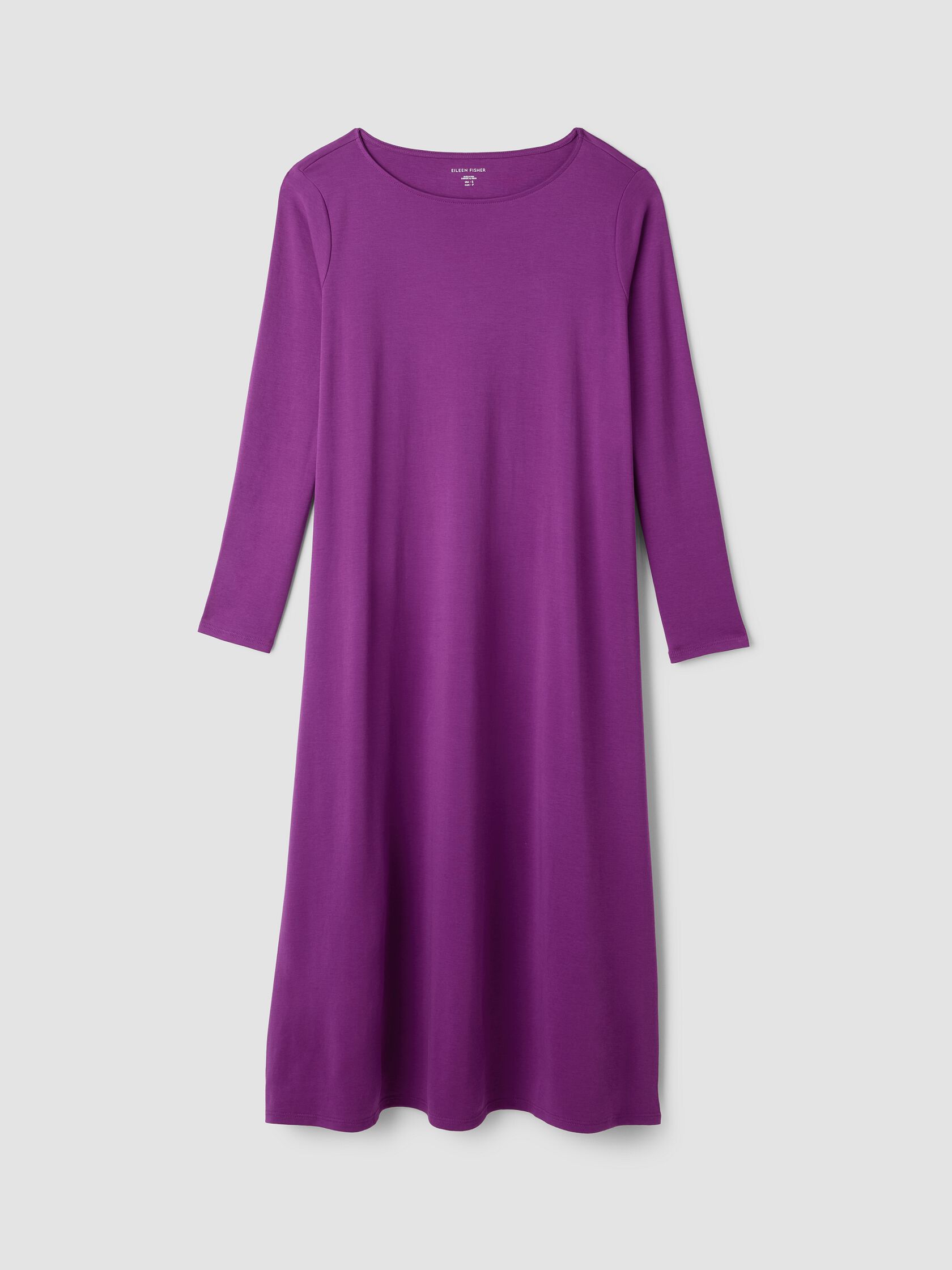 Organic Cotton Interlock Bateau Neck Sleep Dress