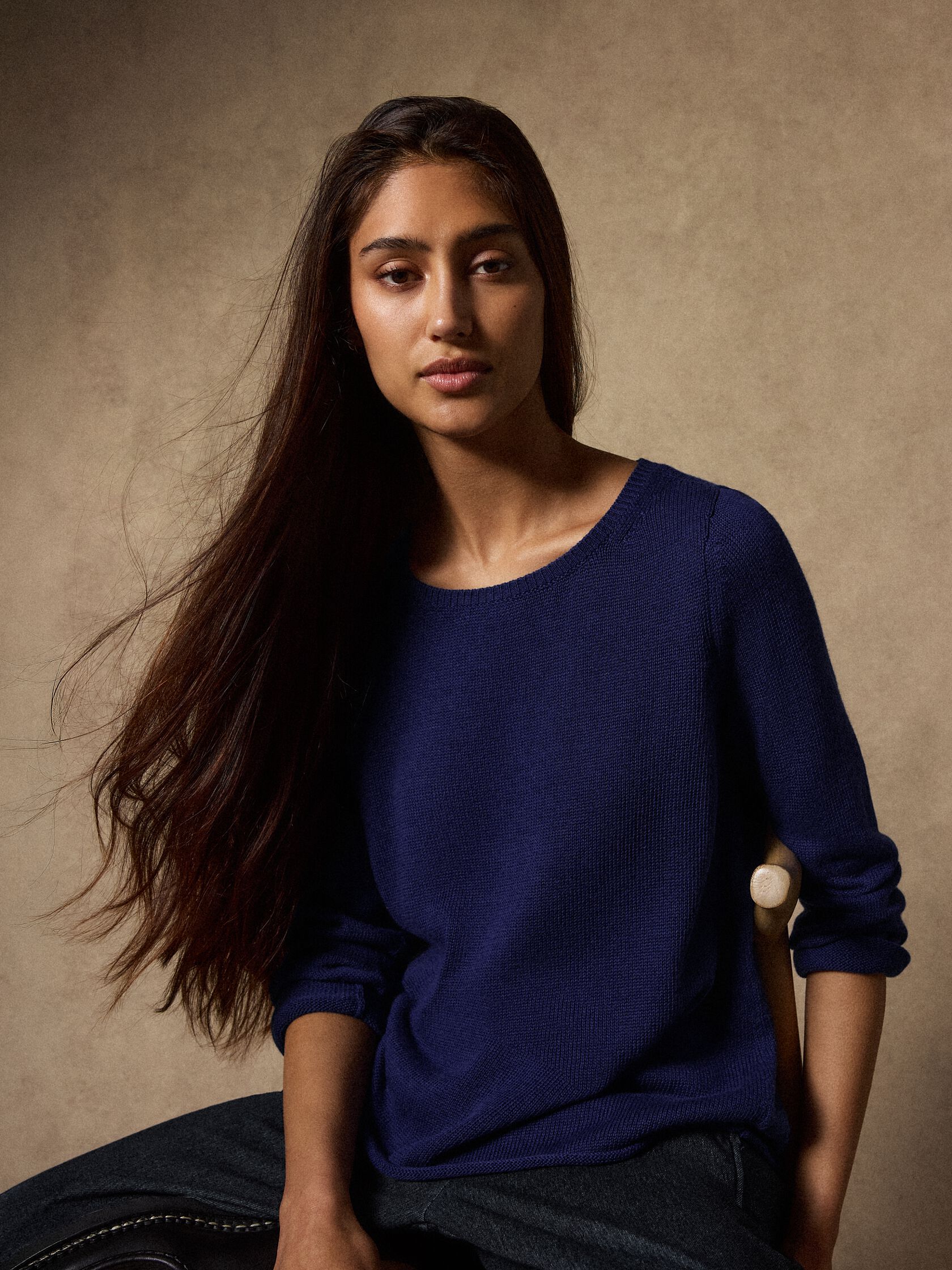 Peruvian Cotton Blend Bateau Neck Top