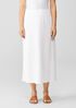 Lightweight Organic Cotton Terry A-Line Skirt