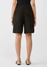 Puckered Organic Linen Shorts
