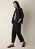Cotton Blend Stripe Stitch Flight Jacket