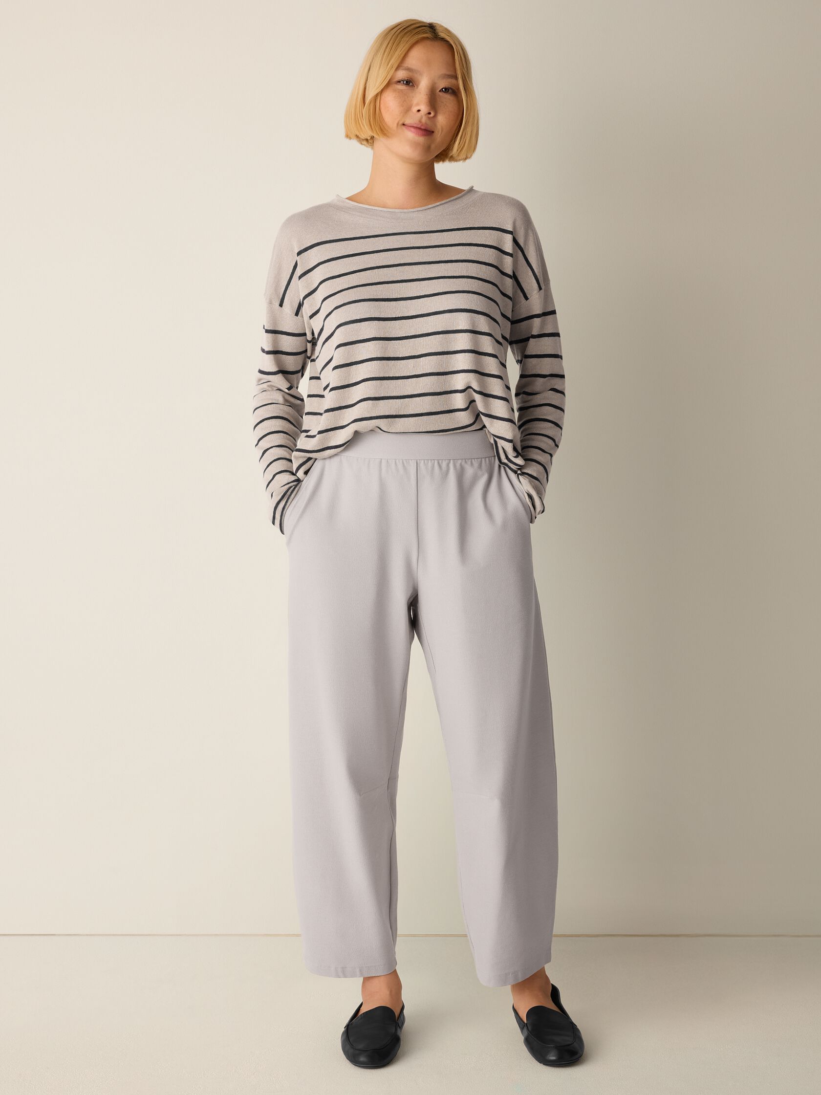Washable Stretch Crepe Arch Pant