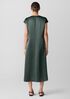 Textured Satin V-Neck Dress