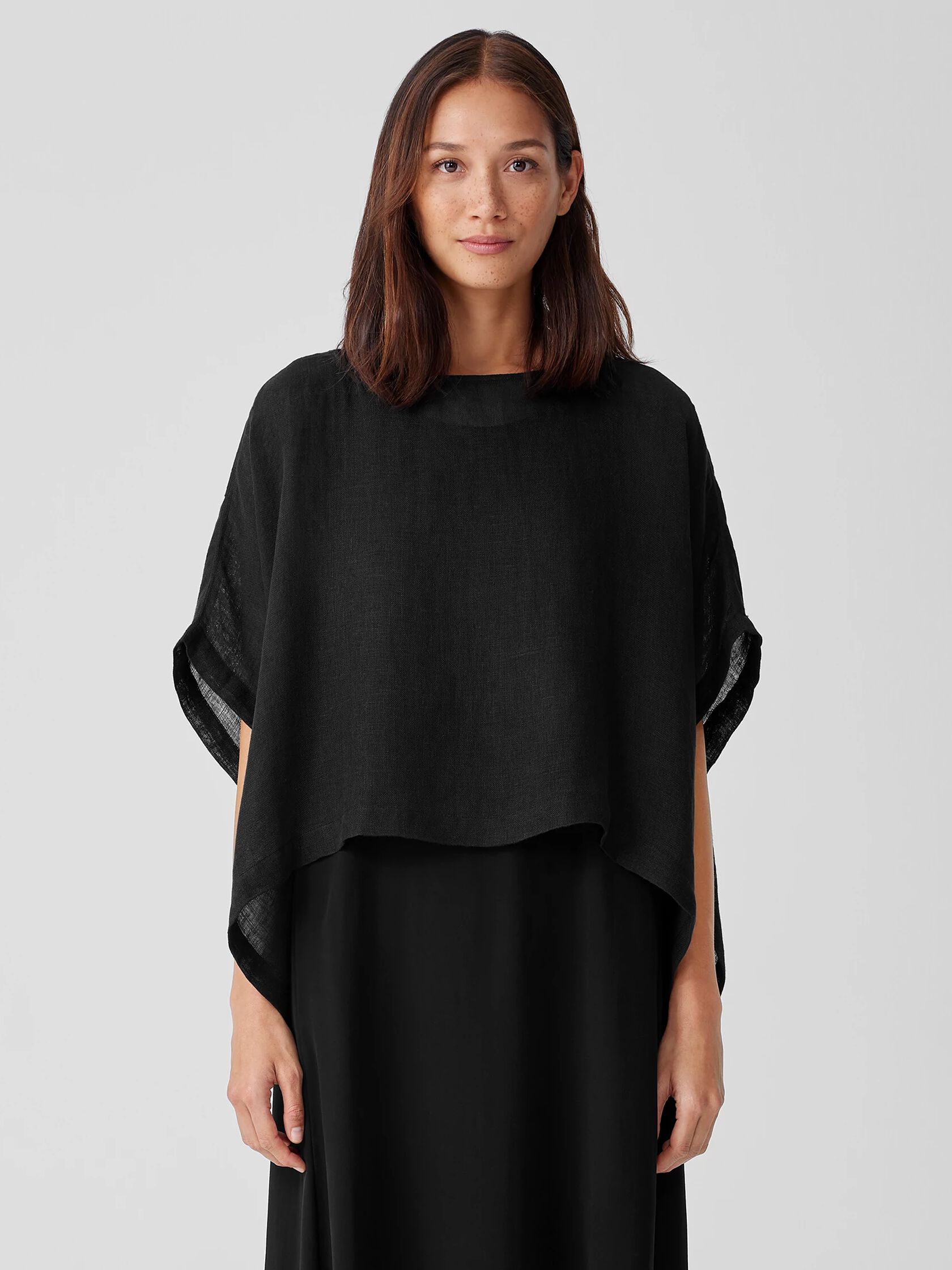 Linen Gauze Poncho