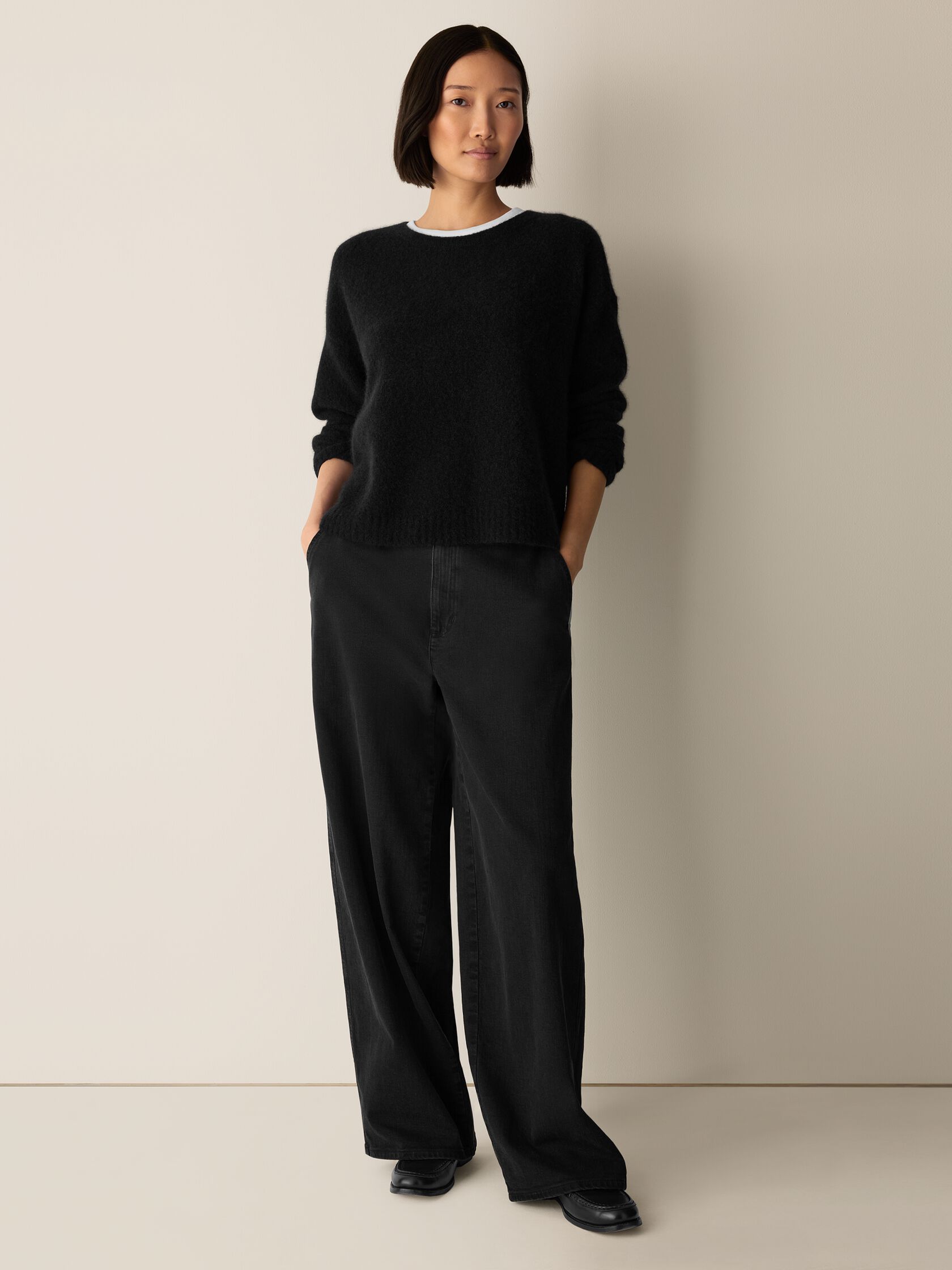 Cashmere Silk Bliss Crew Neck Top