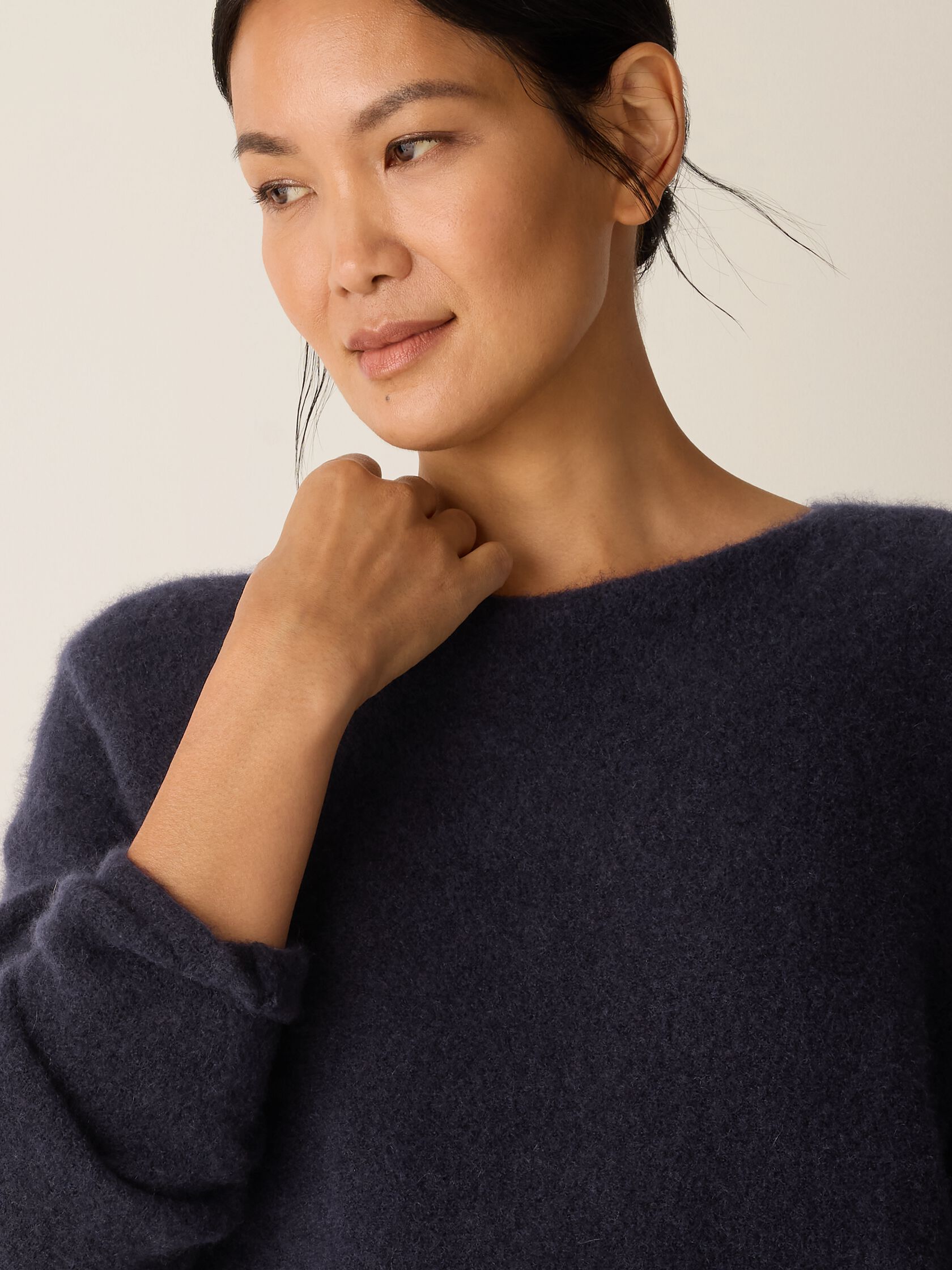 Cashmere Silk Bliss Bateau Neck Top