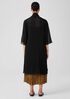 Sheer Silk Georgette High Collar Jacket
