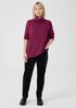 Cotton and Recycled Cashmere Turtleneck Long Top