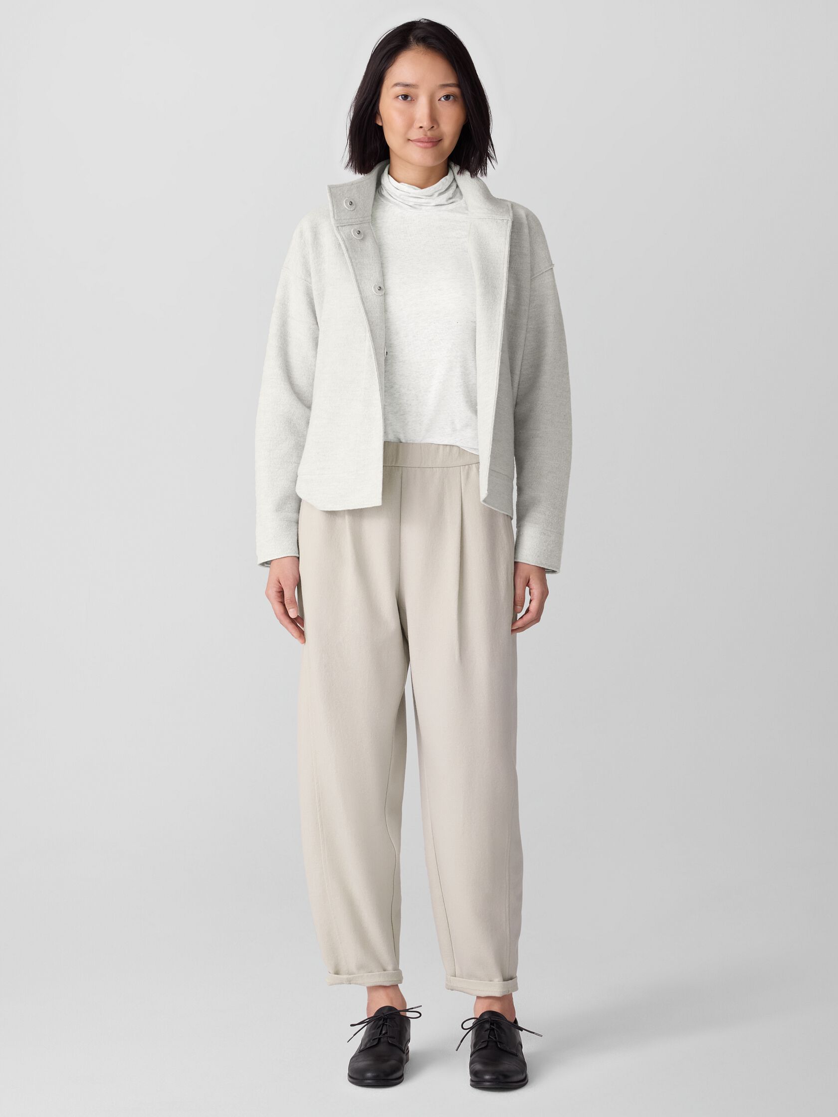 Felted Wool Jersey Lantern Pant in Regenerative Wool