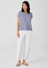 Organic Cotton Linen Slub Square Top