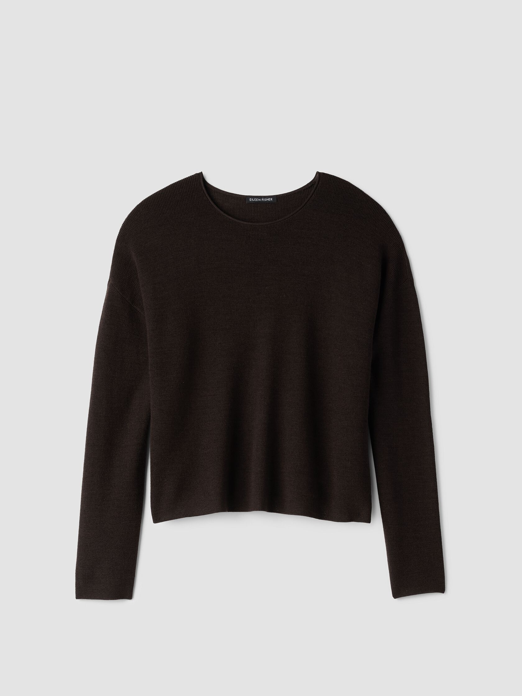 Superfine Merino Crew Neck Top in Regenerative Wool
