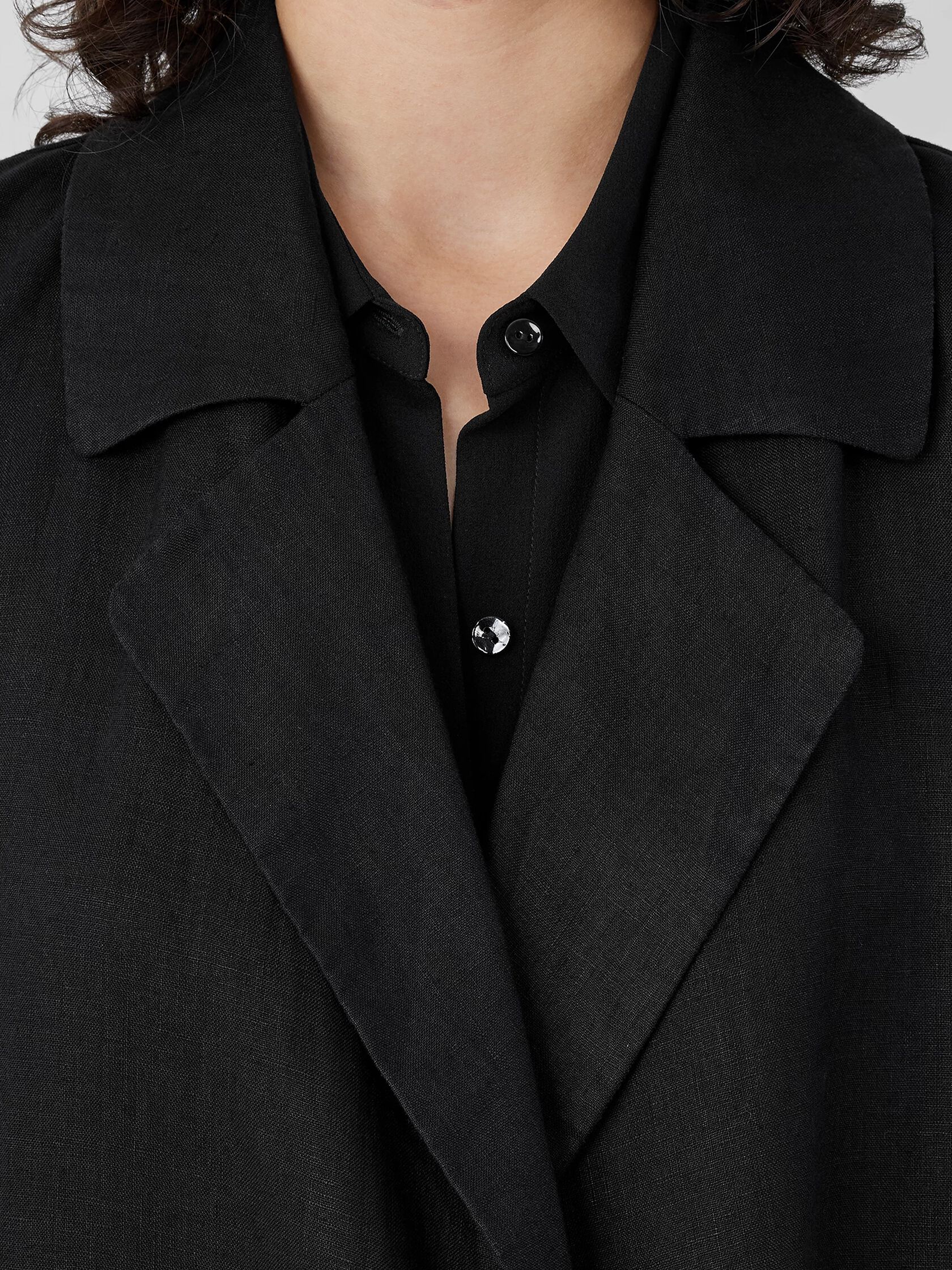 Organic Linen Trench Coat