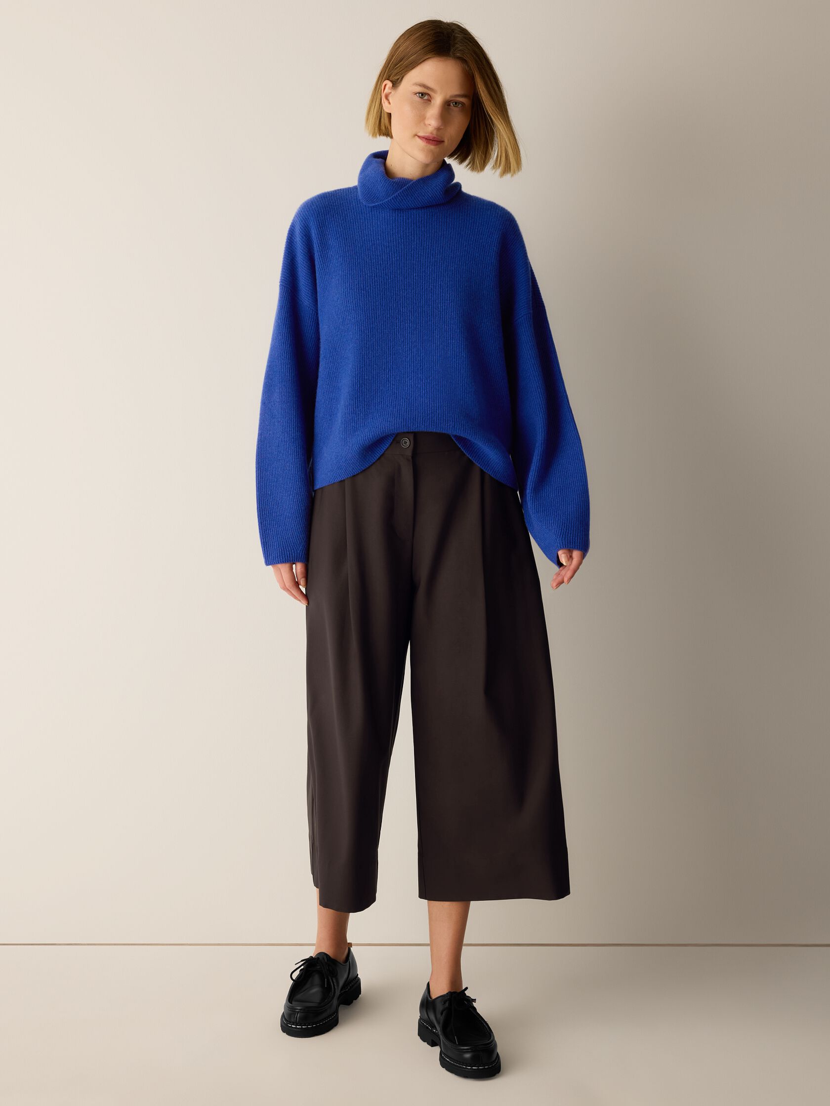 Italian Cashmere Turtleneck Top