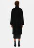 Sheared Suri Alpaca Stand Collar Coat