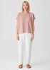 Organic Cotton Linen Slub Square Top