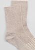 Organic Cotton Ribbed Quarter Crew Sock
