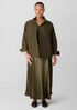 Lightweight Boiled Wool Stand Collar Jacket in Regenerative Wool