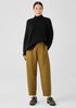 Boiled Wool Jersey Pleated Lantern Pant