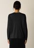 Wool Shimmer Crew Neck Top