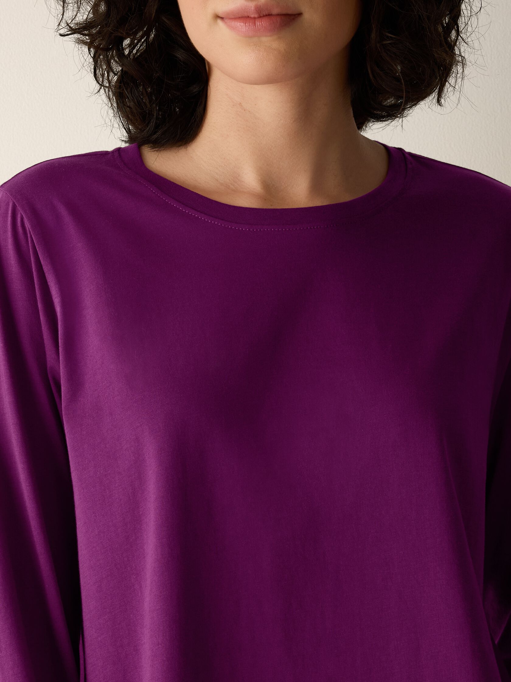 Organic Pima Cotton Jersey Long-Sleeve Tee