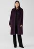 Sheared Suri Alpaca Stand Collar Coat