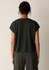 Ribbed Knit Crew Neck Top