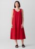 Organic Cotton Pucker Tiered Dress