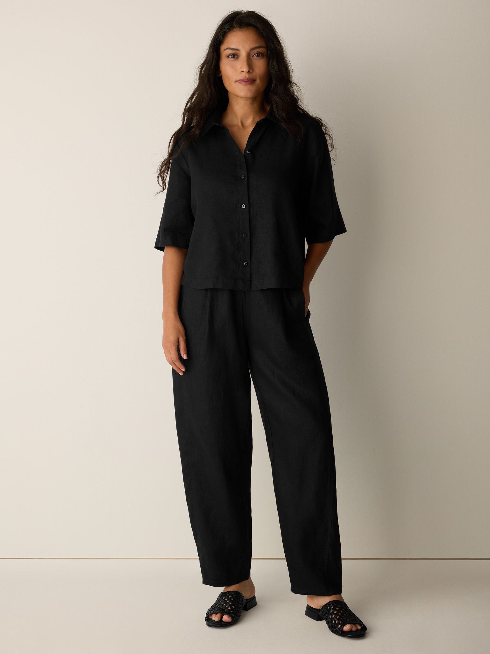 Organic Linen Lantern Pant