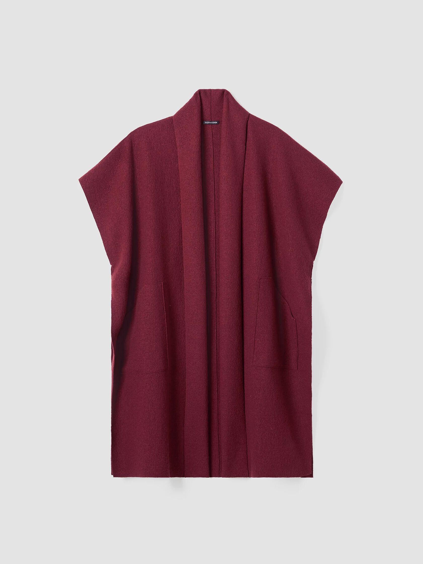 Lightweight Boiled Wool Serape in Regenerative Wool