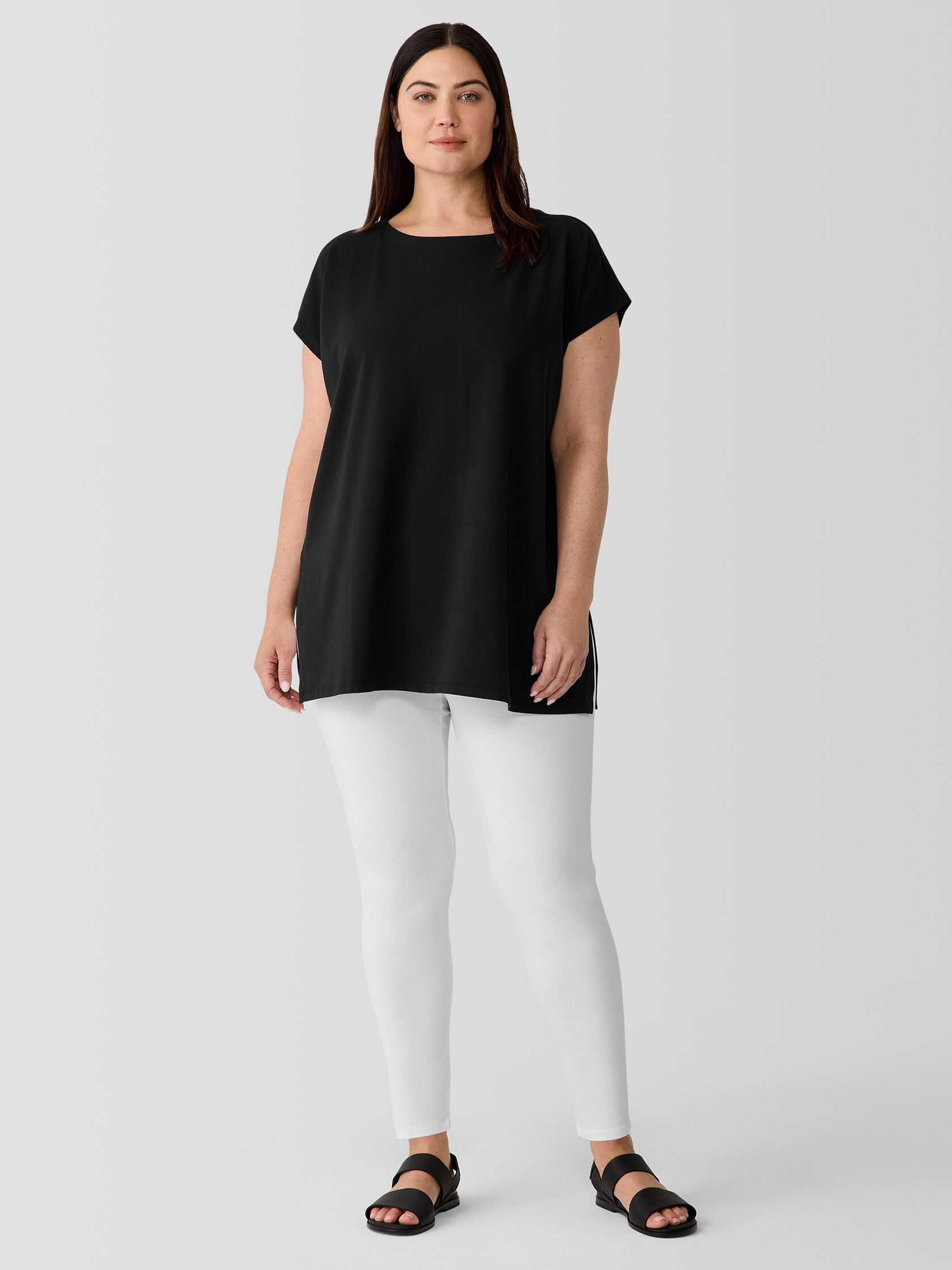 Lightweight Cotton Stretch Jersey Leggings