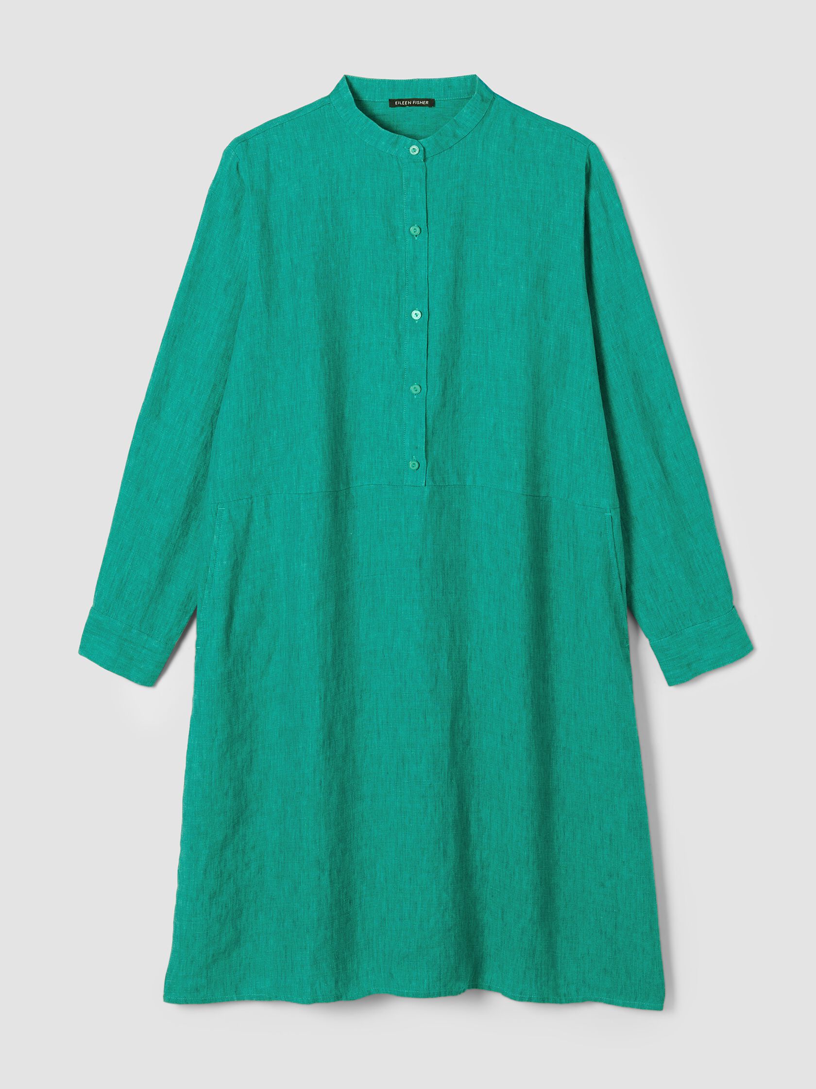 Washed Organic Linen Délavé Shirtdress