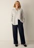Felted Wool Jersey Straight Cuffed Pant in Regenerative Wool