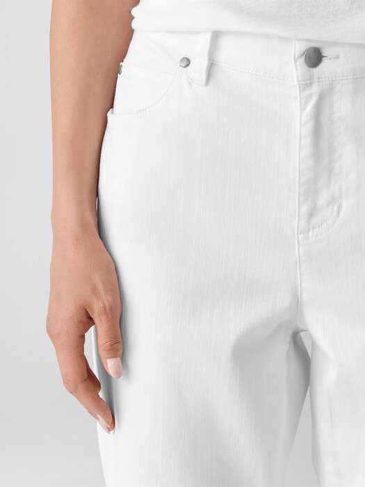 Garment-Dyed Organic Cotton Denim Slim Jean