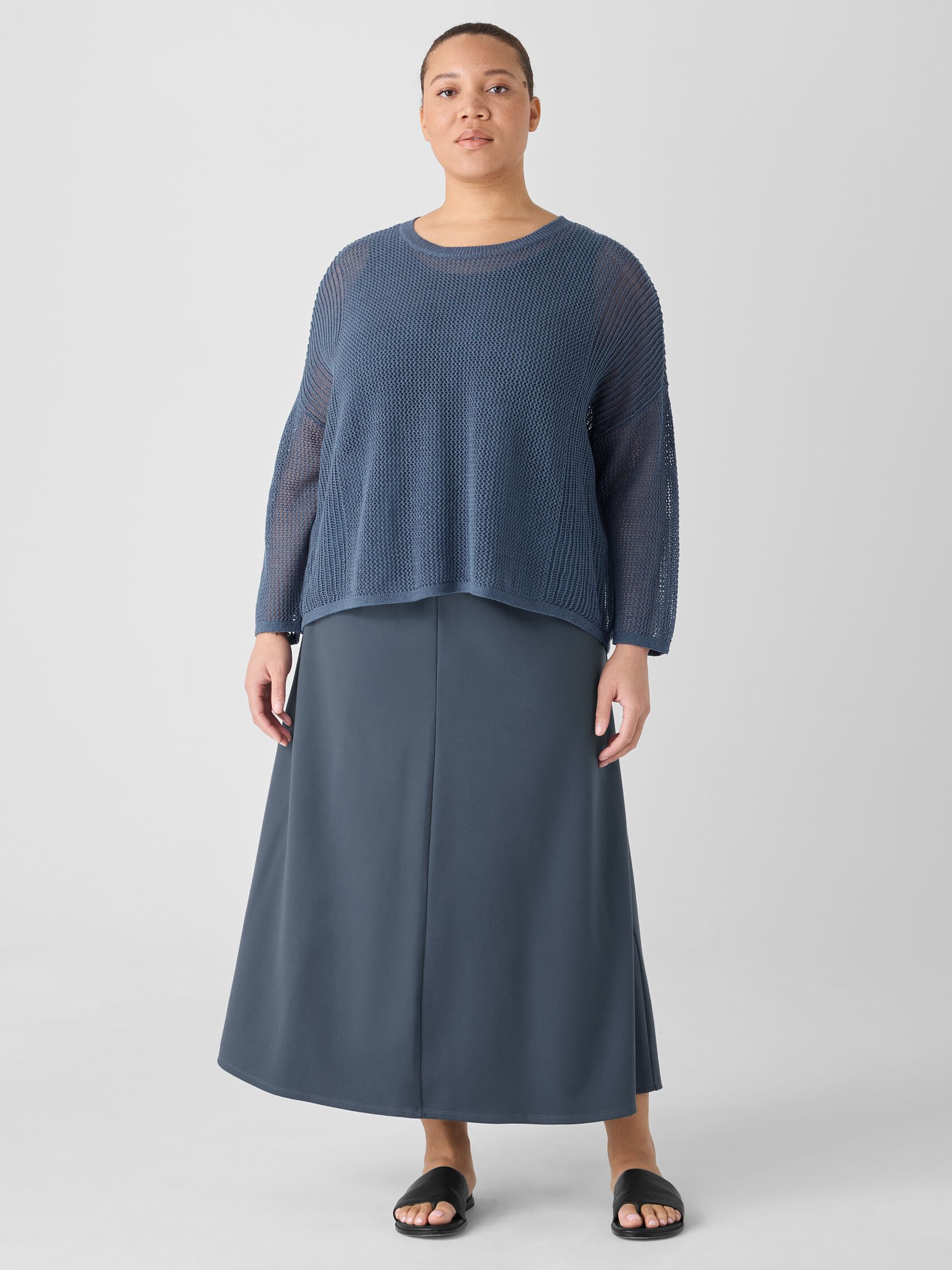 Lightweight Ponte A-Line Skirt