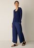 Organic Linen Cotton V-Neck Cardigan