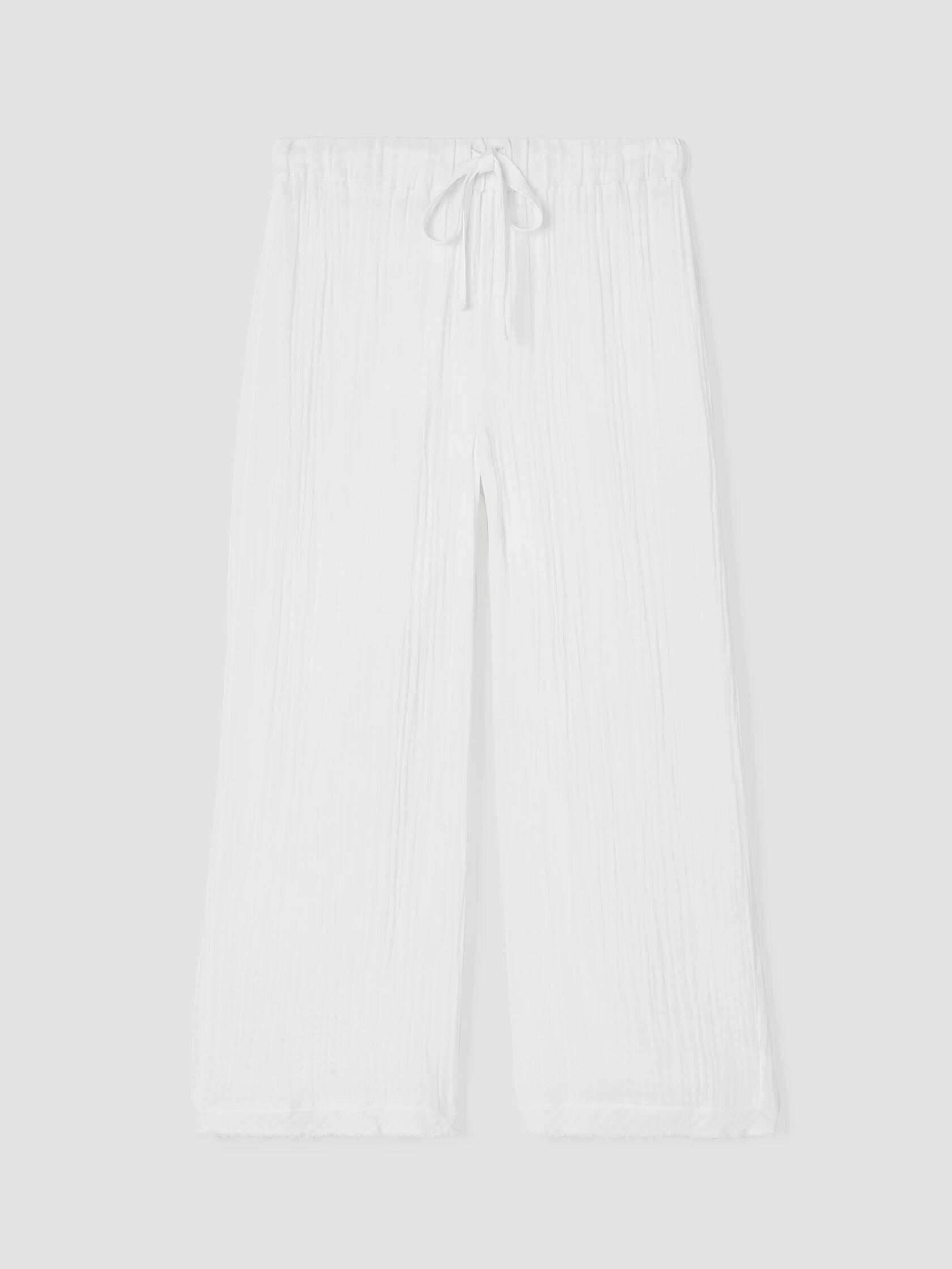 Organic Cotton Gauze Wide-Leg Pant