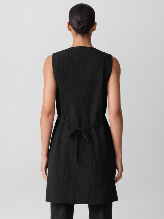 Organic Cotton Pucker Long Vest