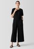 Woven Plissé Jumpsuit